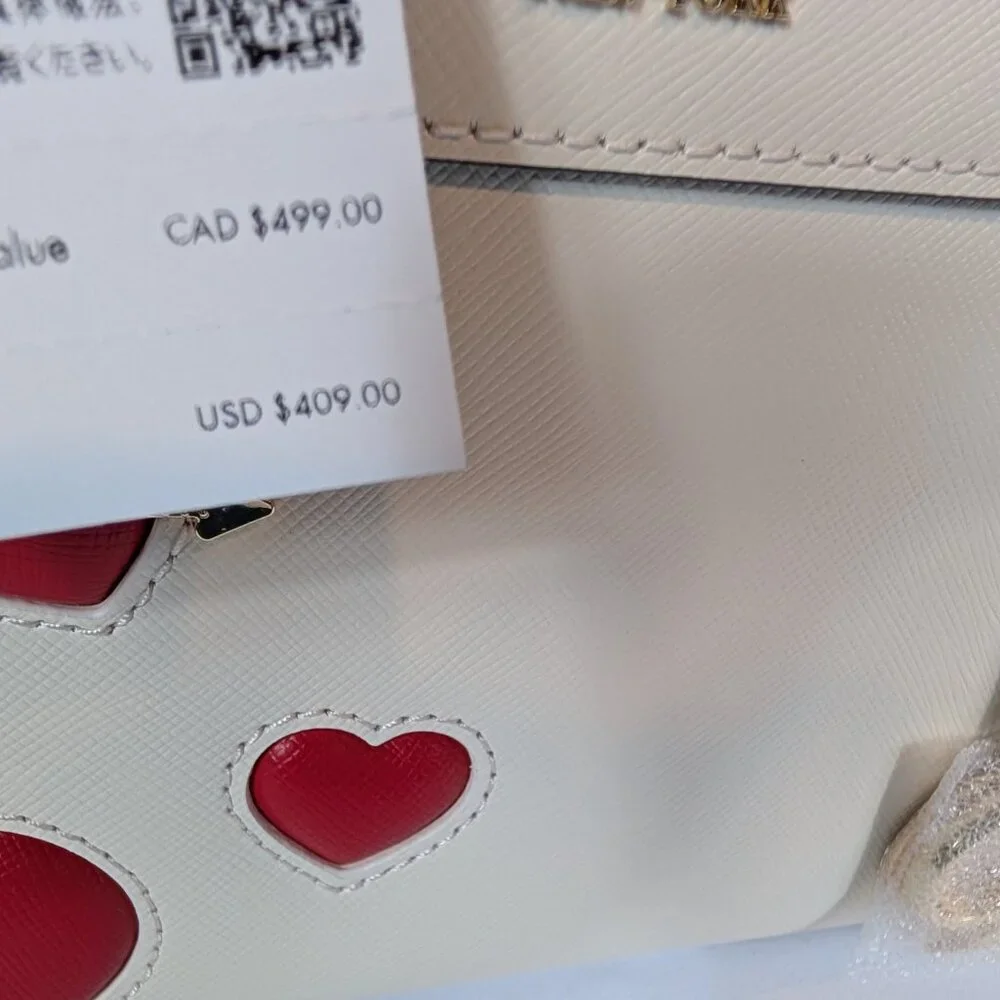 RAFFLE - ONLY 4 LEFT  NWT Kate Spade Madison Puffy Heart Small Satchel MSRP $409 - Picture 14 of 14